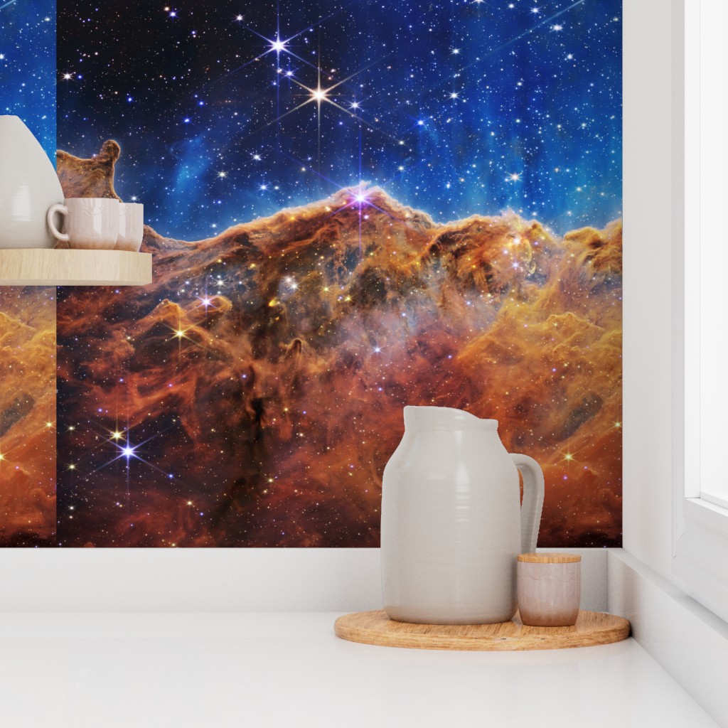 Cosmic Cliffs, Carina Nebula, NGC 3324 - space photo Wallpaper