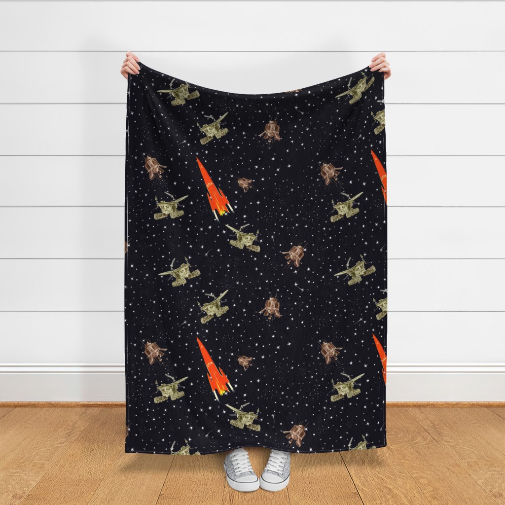 Soviet space art [Sovietwave] #3 — Soviet vintage space Throw Blanket