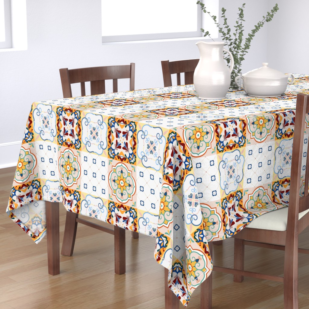 Tiles 209 Azulejo Vector Rectangular Tablecloth
