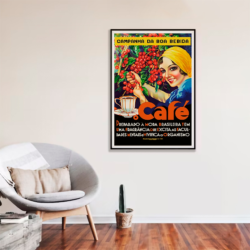 Cafe O Cafe - coffee vintage poster