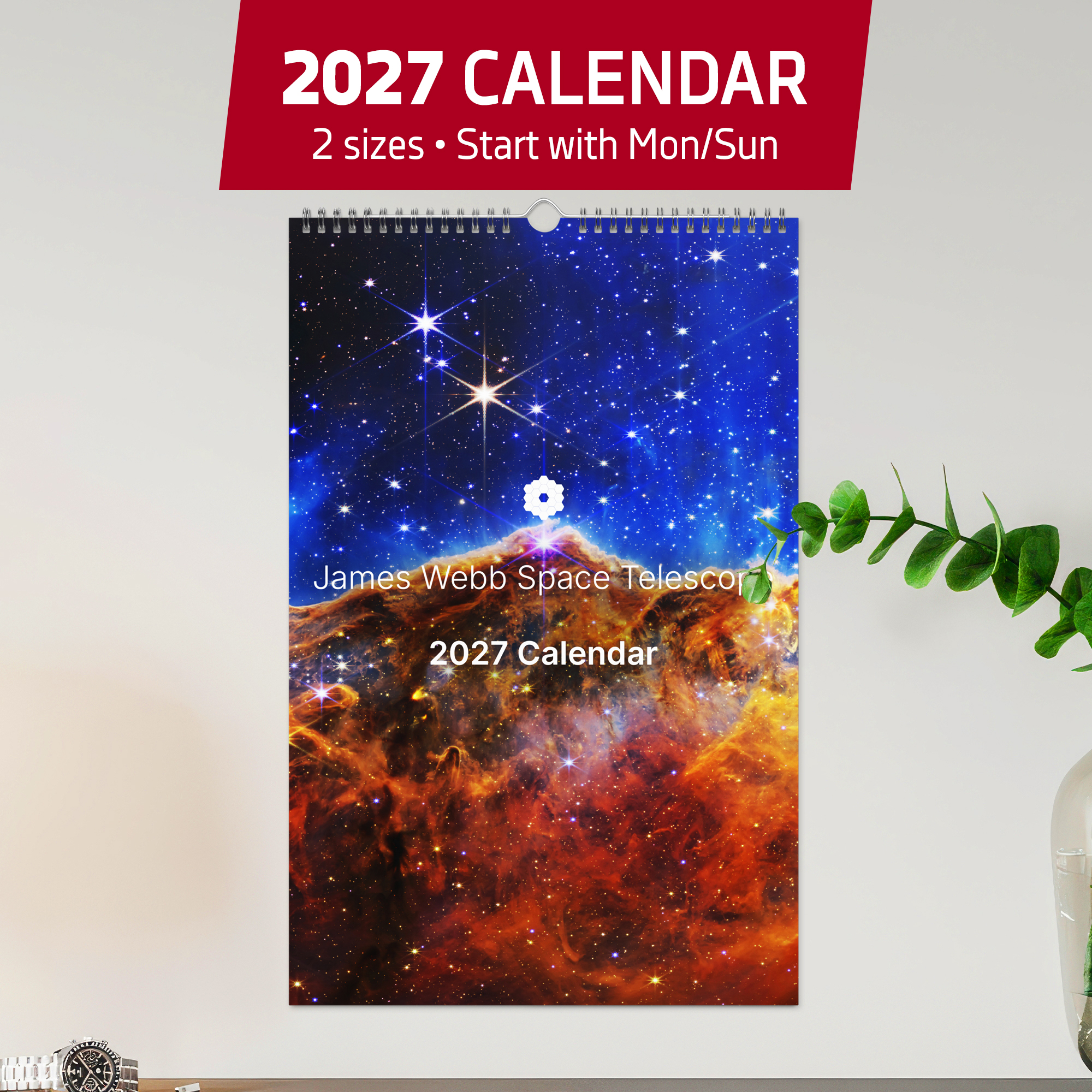 JWST Calendar 2027 – NASA James Webb Space Telescope wall calendar