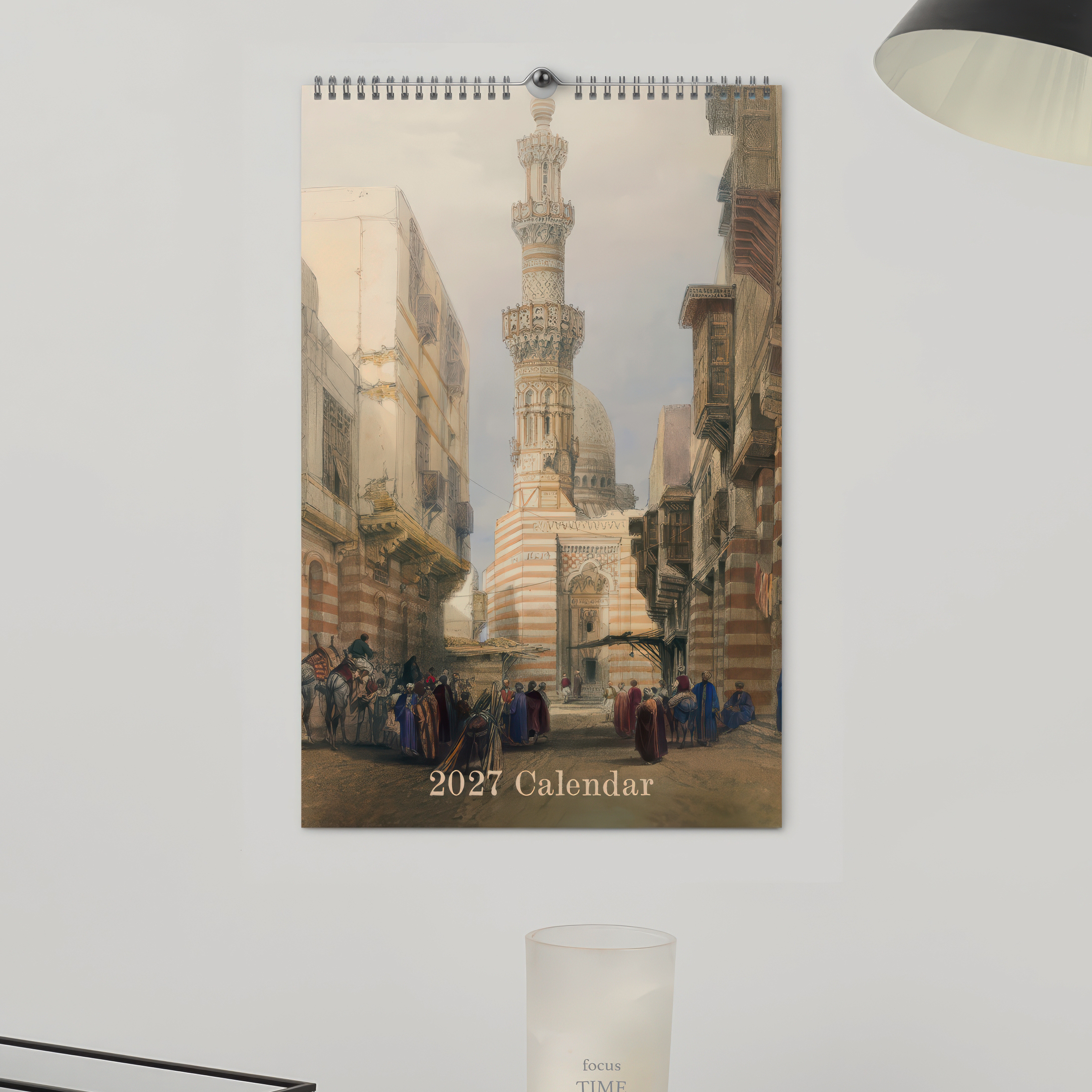 Orientalism Calendar 2027 – Middle East Wall Calendar | Gustav Bauernfeind, David Roberts, Jean-Léon Gérôme, Cairo/Giza/Damascus Art