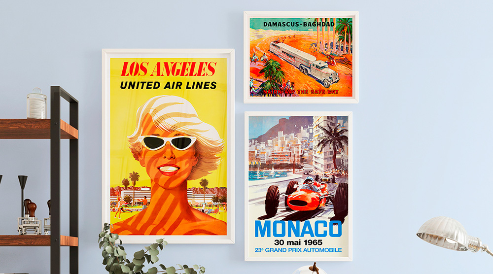 Travel retro posters, Vintage posters