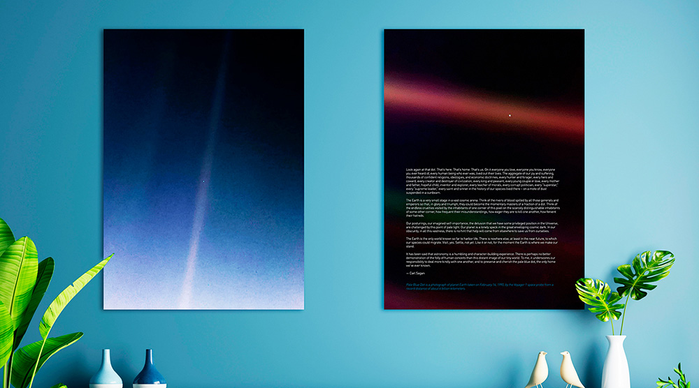 Pale Blue Dot posters