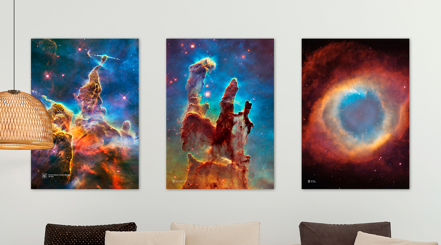 Hubble space telescope prints