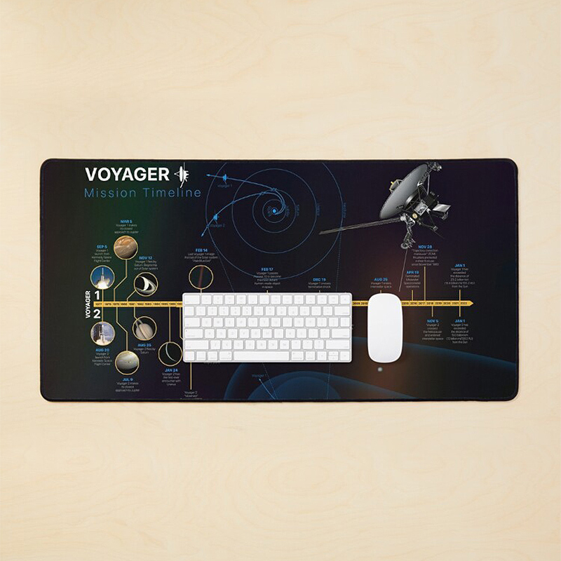 NASA Voyager Mission Timeline — space Mouse Pad