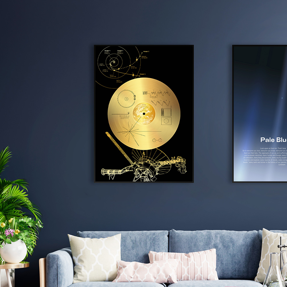 NASA Voyager 1 Golden Record — Space poster, science print