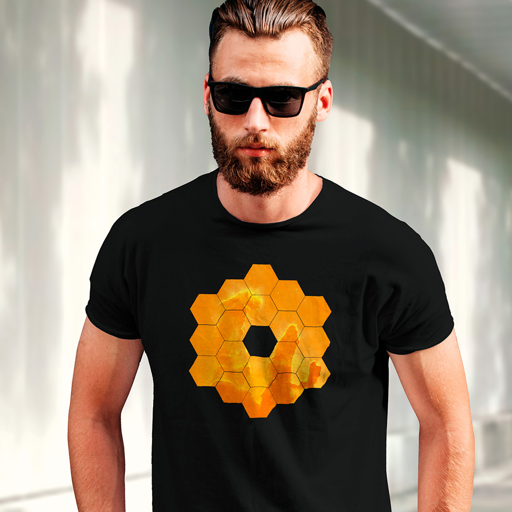 JWST T-shirt, NASA T-shirt, James Webb Space Telescope T-Shirt, Golden Pillars of Creation T-Shirt — Unisex space T-shirt