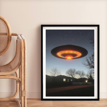 The X-Files photo of UFO — sci-fi poster