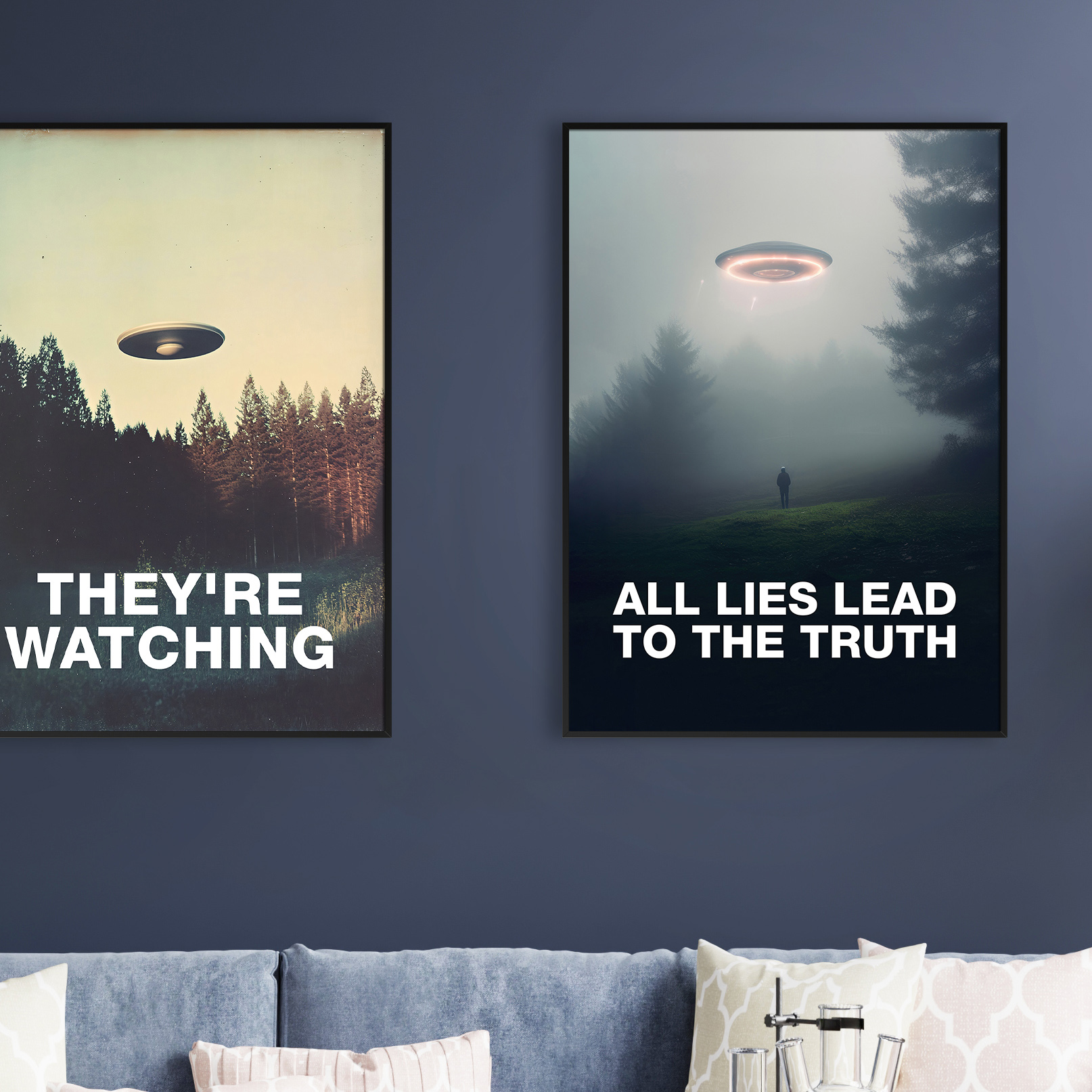 All Lies Lead to the Truth/The X-Files poster, S05E01 1997 — sci-fi poster