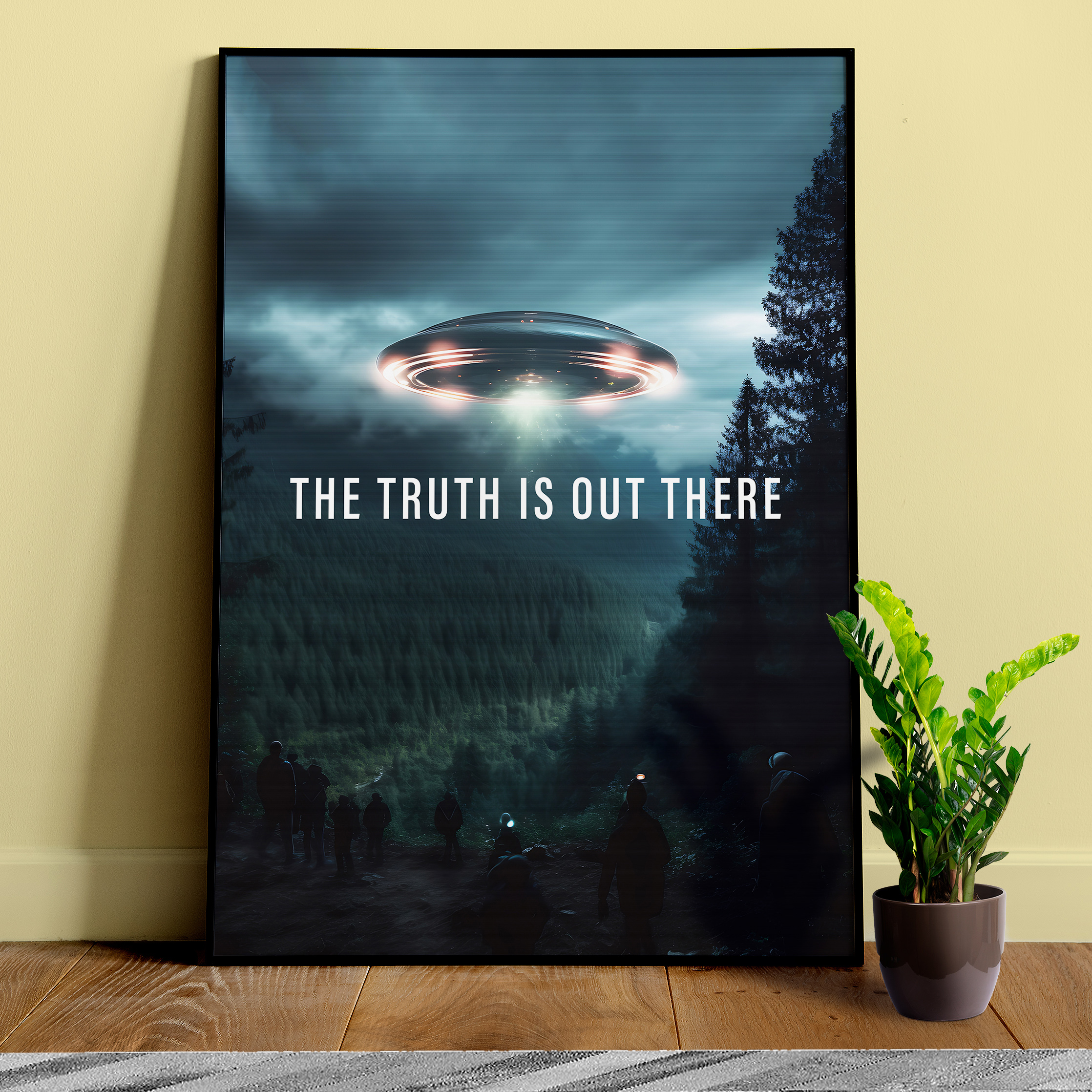 The Truth is Out There/The X-Files poster, S01E01 1993 — sci-fi poster