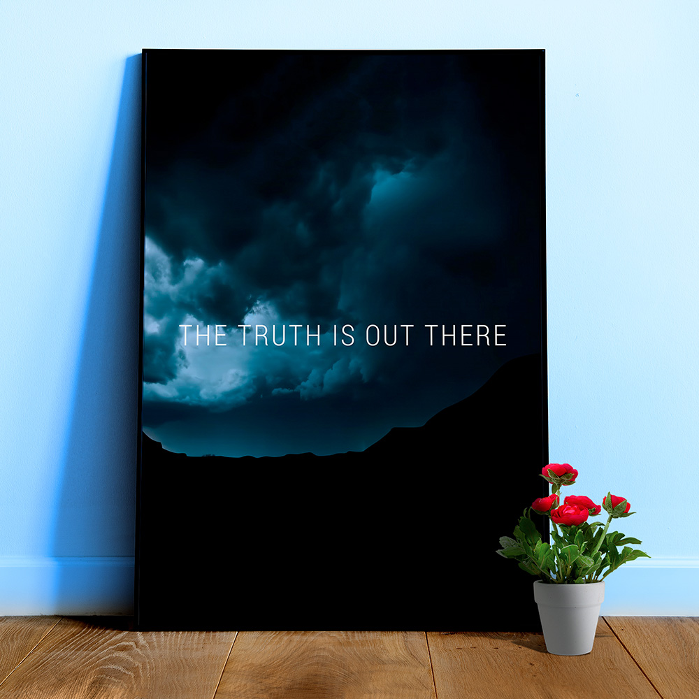 The Truth is Out There S01E01 / The X-Files poster — sci-fi poster