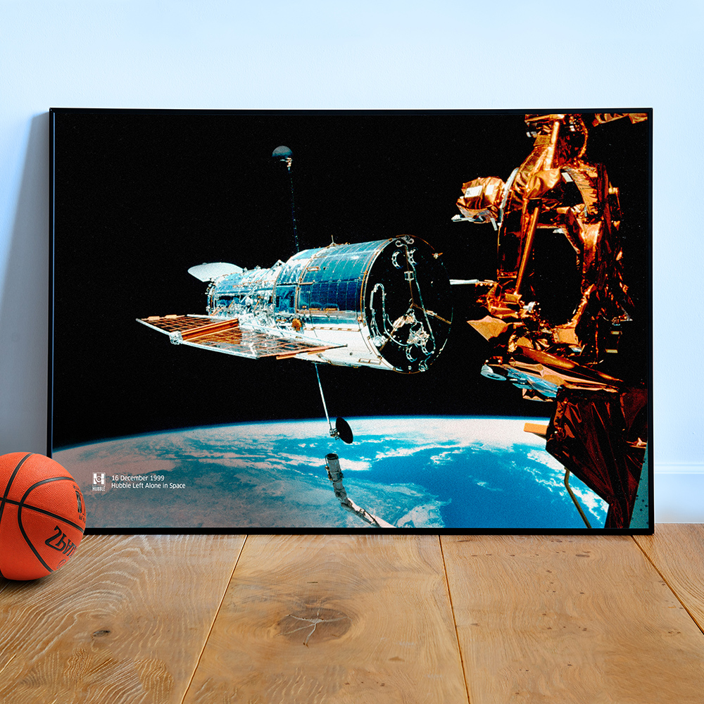NASA Hubble Space Telescope, 1999 (Earth orbit) — space poster