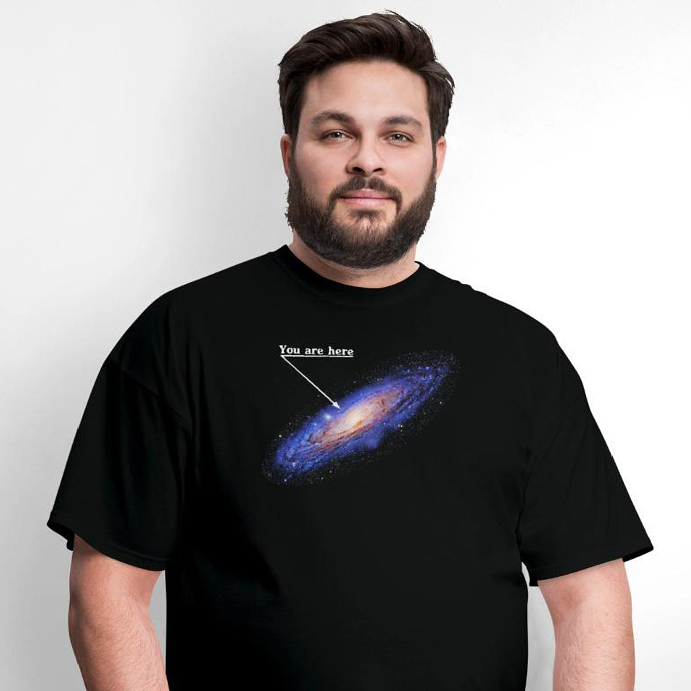 You are here: Milky Way galaxy map — SpreadShirt.com T-shirt