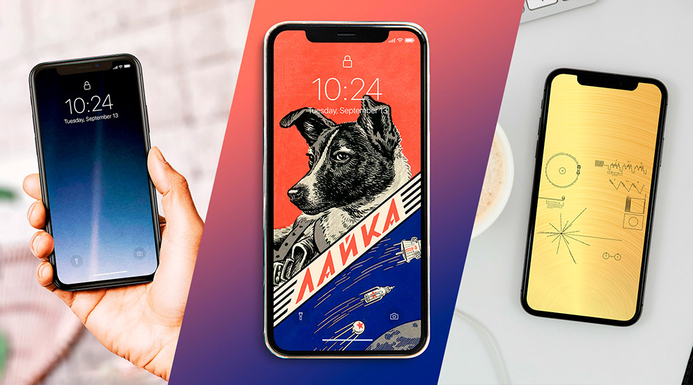 Phone Wallpaper downloads Pale Blue Dot, Laika, Soviet space, Voyager 1 Golden Record