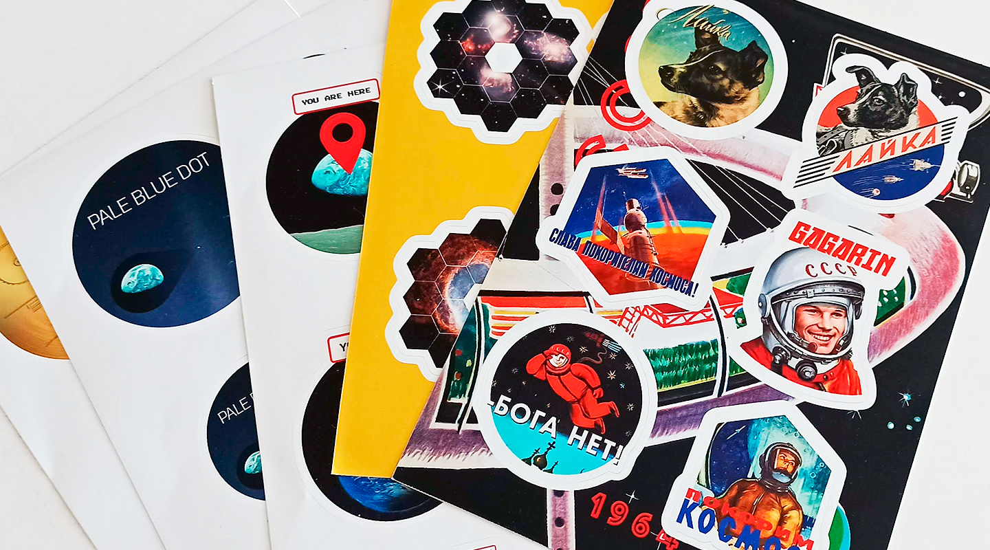 Stickers, space laptop stickers