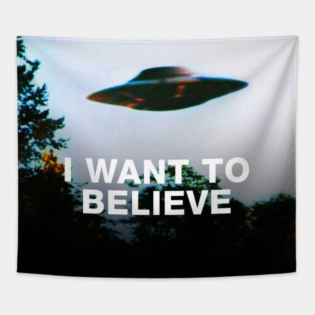 I want to believe. Original The X-Files poster Tapestry